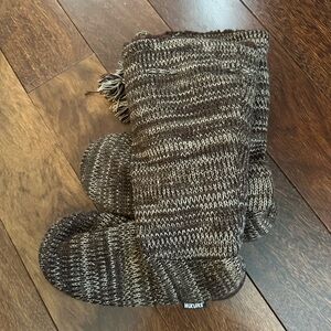 Muk Luks Brown Knit Boots